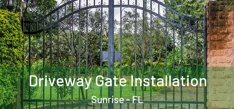 Driveway Gate Installation Sunrise - FL