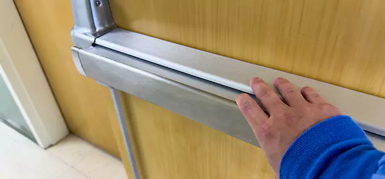 Installing a Push Bar on a Door Sunrise