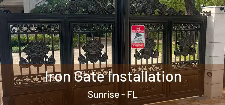 Iron Gate Installation Sunrise - FL